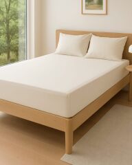 Clasy Çift Kişilik Lastikli Çarşaf Takım 160*200cm Ekru