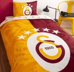 Taç Lisanslı Beş Yıldız Galatasaray Tek Kişilik Nevresim Takımı 5. Yıldız