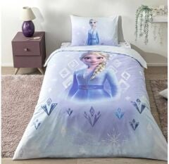 Taç Lisanslı Disney Frozen Diamond Tek Kişilik Nevresim Takımı