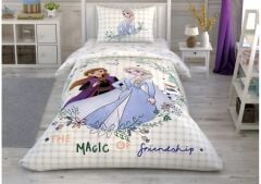 Taç Lisanslı Disney Frozen 2 Friendship Tk Nevresim Takımı / Tek kişilik
