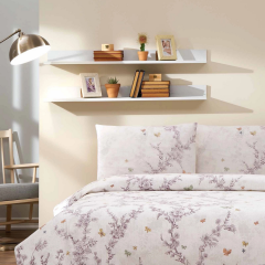 Özdilek Ranforce Çift Kişilik Pike Takımı Bloomlight Yeşil Lastikli Çarşaf