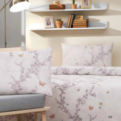 Özdilek Ranforce Çift Kişilik Pike Takımı Bloomlight Yeşil Lastikli Çarşaf