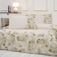 Özdilek Ranforce Çift Kişilik Pike Takımı Paisley Wind Lastikli Çarşaf