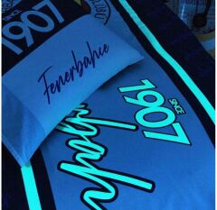 Taç Lisanslı Fenerbahçe 1907 Glow Gece Işıltısı Tek Kişilik Nevresim Takımı