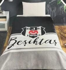 Taç Lisanslı Beşiktaş Klasik Tek Kişilik Battaniye