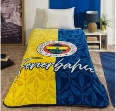 Taç Lisanslı Fenerbahçe Klasik Tek Kişilik Battaniye