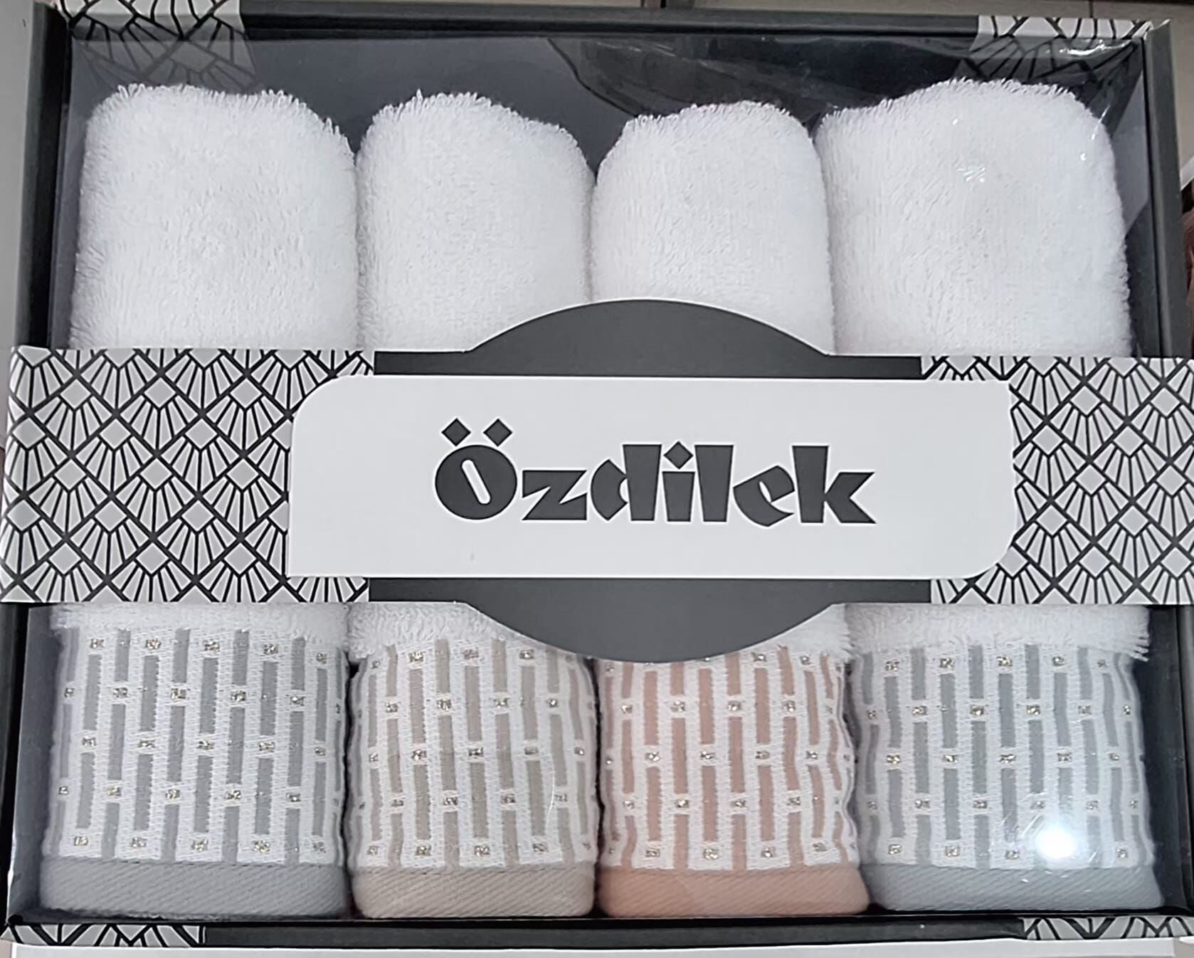 Özdilek Plaid Moderna Beyaz 4'lü Havlu 50*90 Cm El-Yüz Havlusu