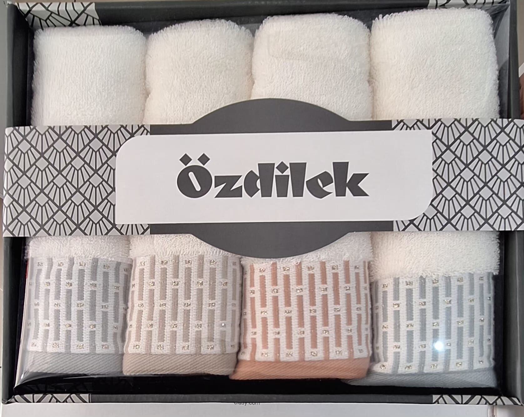 Özdilek Plaid Moderna Krem 4'lü Havlu 50*90Cm El-Yüz Havlusu