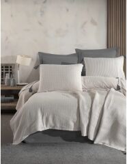 Özdilek Liya Çift Kişilik Pike Seti Gri