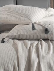 Özdilek Liya Çift Kişilik Pike Seti Gri