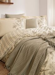 Özdilek Pikeli Nevresim Takımı Çift Kişilik Fresque Bej