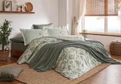 Özdilek Pikeli Nevresim Takımı Çift Kişilik Fresque Yeşil