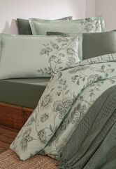 Özdilek Pikeli Nevresim Takımı Çift Kişilik Fresque Yeşil