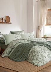 Özdilek Pikeli Nevresim Takımı Çift Kişilik Fresque Yeşil