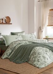 Özdilek Pikeli Nevresim Takımı Çift Kişilik Fresque Yeşil