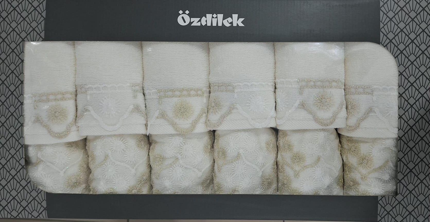 Özdilek Beyza Güpürlü 12'li Havlu 50*90 + 30*50cm
