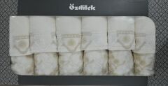 Özdilek Beyza Güpürlü 12'li Havlu 50*90 + 30*50cm