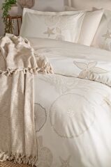 Özdilek Pikeli Nevresim Takımı Çift Kişilik Corallino Krem