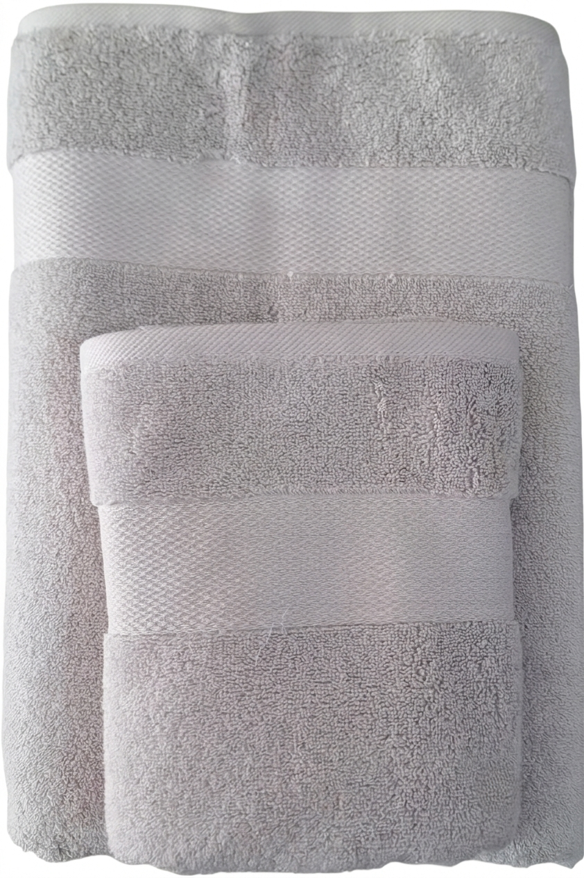 Özdilek Woven %100 Pamuk Havlu seti GRİ RENK (el yüz havlusu+banyo havlusu)