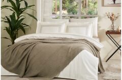 Özdilek Wickers Triko Battaniyeli Gelin Seti 7 Parça Vizon