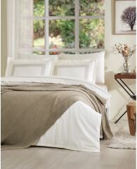 Özdilek Wickers Triko Battaniyeli Gelin Seti 7 Parça Vizon