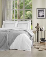 Özdilek Wıckers Triko Battaniyeli Gelin Seti 7 Parça Gri