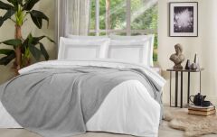 Özdilek Wıckers Triko Battaniyeli Gelin Seti 7 Parça Gri