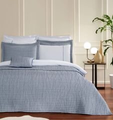 Özdilek Celestıal Yatak Örtülü Nevresim Takımı İndigo Çift Kişilik 10 Parça