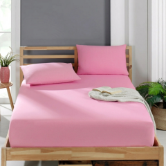 Clasy Ranforce Tek Kişilik Lastikli Çarşaf Takımı 100*200cm Pembe