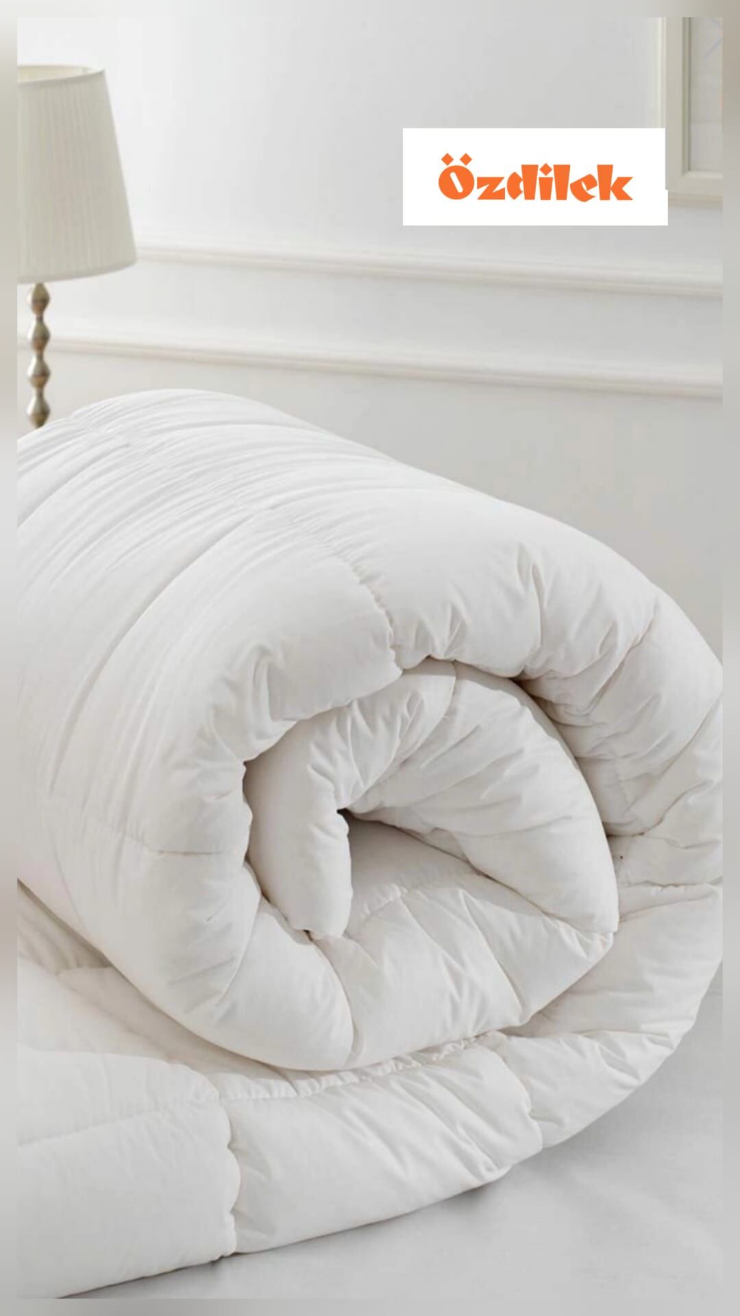 Özdilek Tek Kişilik Microsoft Yorgan Beyaz