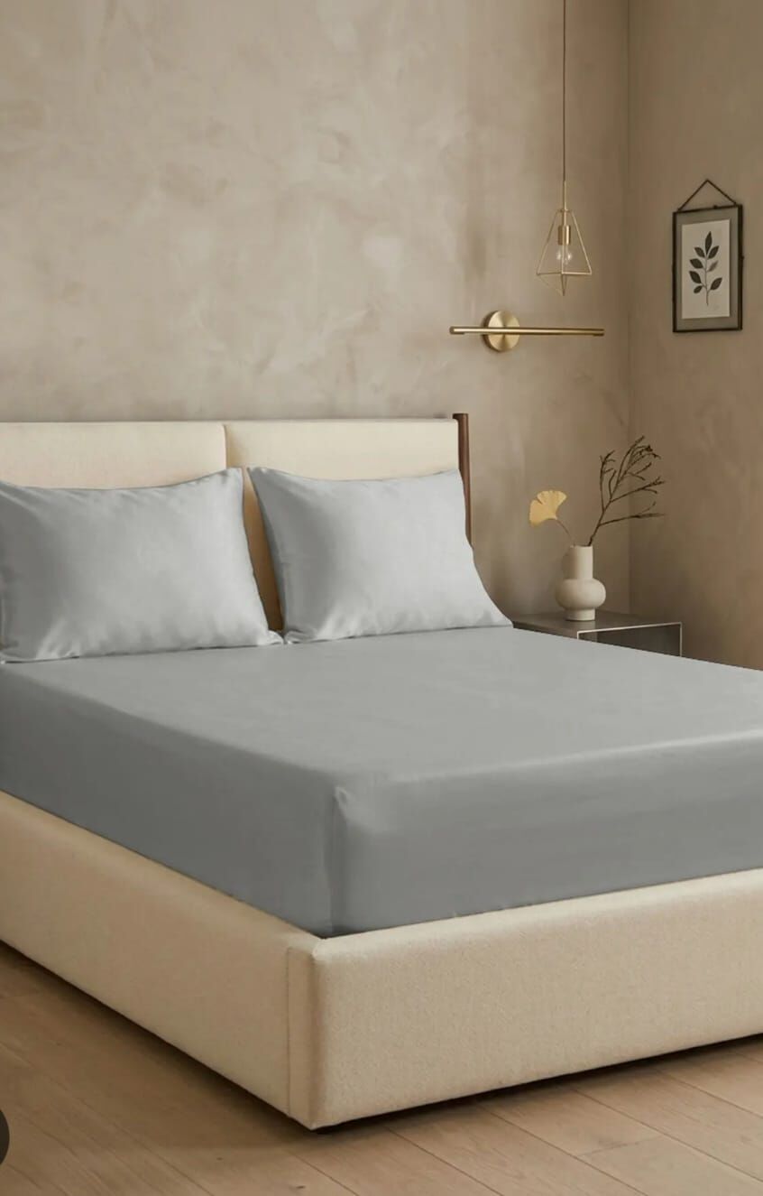 Clasy Ranforce Tek Kişilik Lastikli Çarşaf Takımı 100*200cm Açık Gri