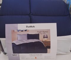 ÖZDİLEK ÇİFT KİŞİLİK RANFORCE YATAK SETİ PASİFİK OKYANUS