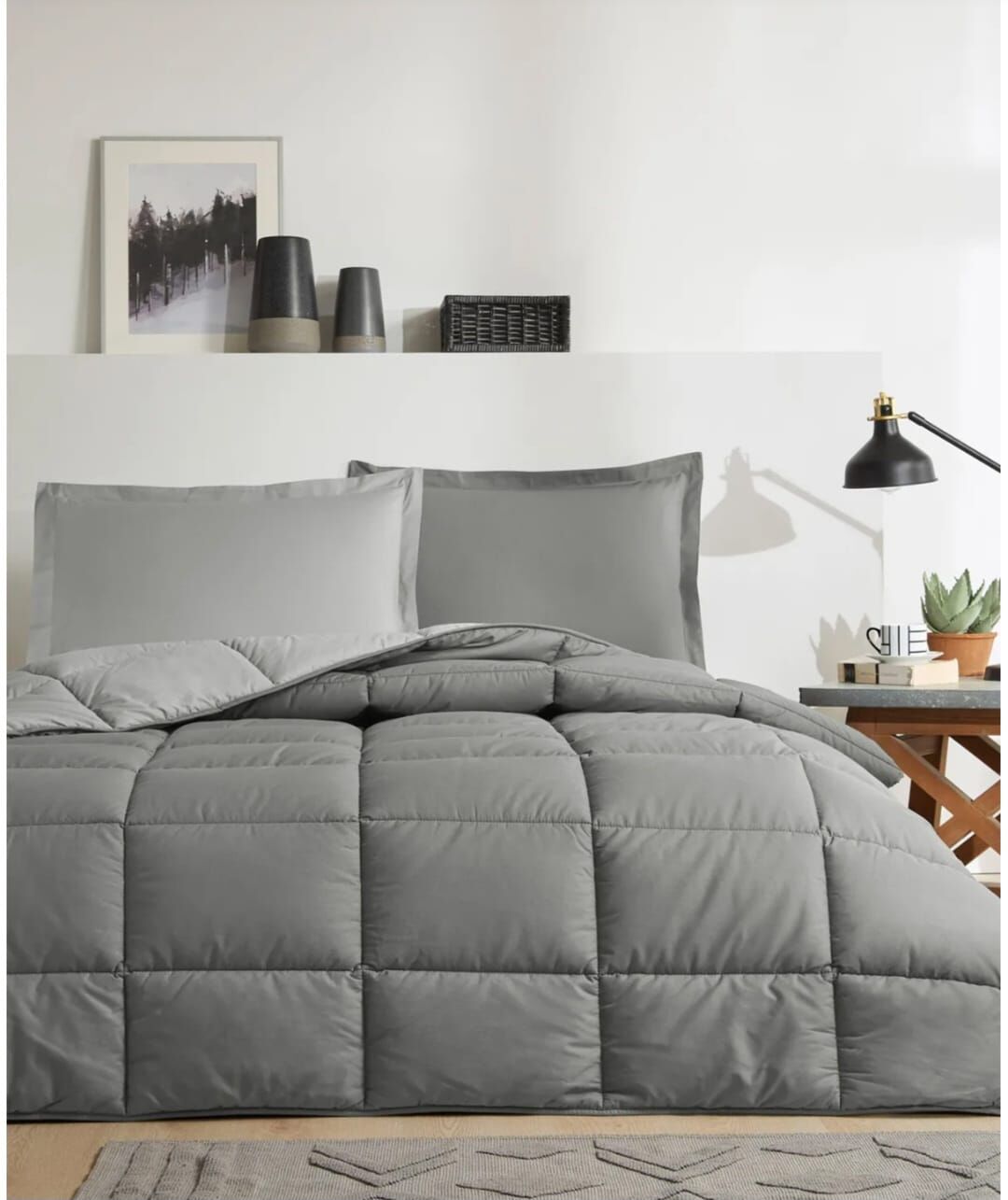 Özdilek Çift Kişilik Ranforce Yatak Seti Kül Gri
