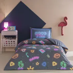 Taç Vibra Ranforce Tek Kişilik Nevresim Takımı Mor 100*200cm %100 pamuk