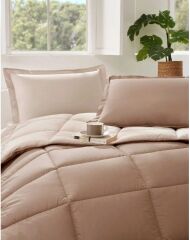 Özdilek Çift Kişilik Ranforce Yatak Seti Sütlü Kahve Toprak