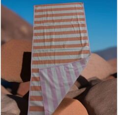 Özdilek Plaj Havlusu 70*145 Cm Turuncu-Pembe