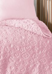 ÖZDİLEK EMBOS KUTULU BEBEK BATTANİYESİ 100*120 CM PEMBE