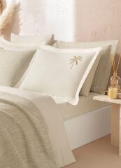 Tropical Dream Çift Kişilik Yatak Örtülü Nevresim Takımı Bej