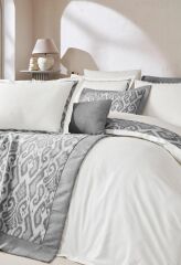 Özdilek Celeste Yatak Örtülü Nevresim Takımı Gri