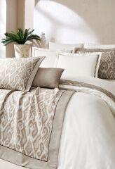 Özdilek Celeste Çift Kişilik Yatak Örtülü Nevresim Takımı Bej