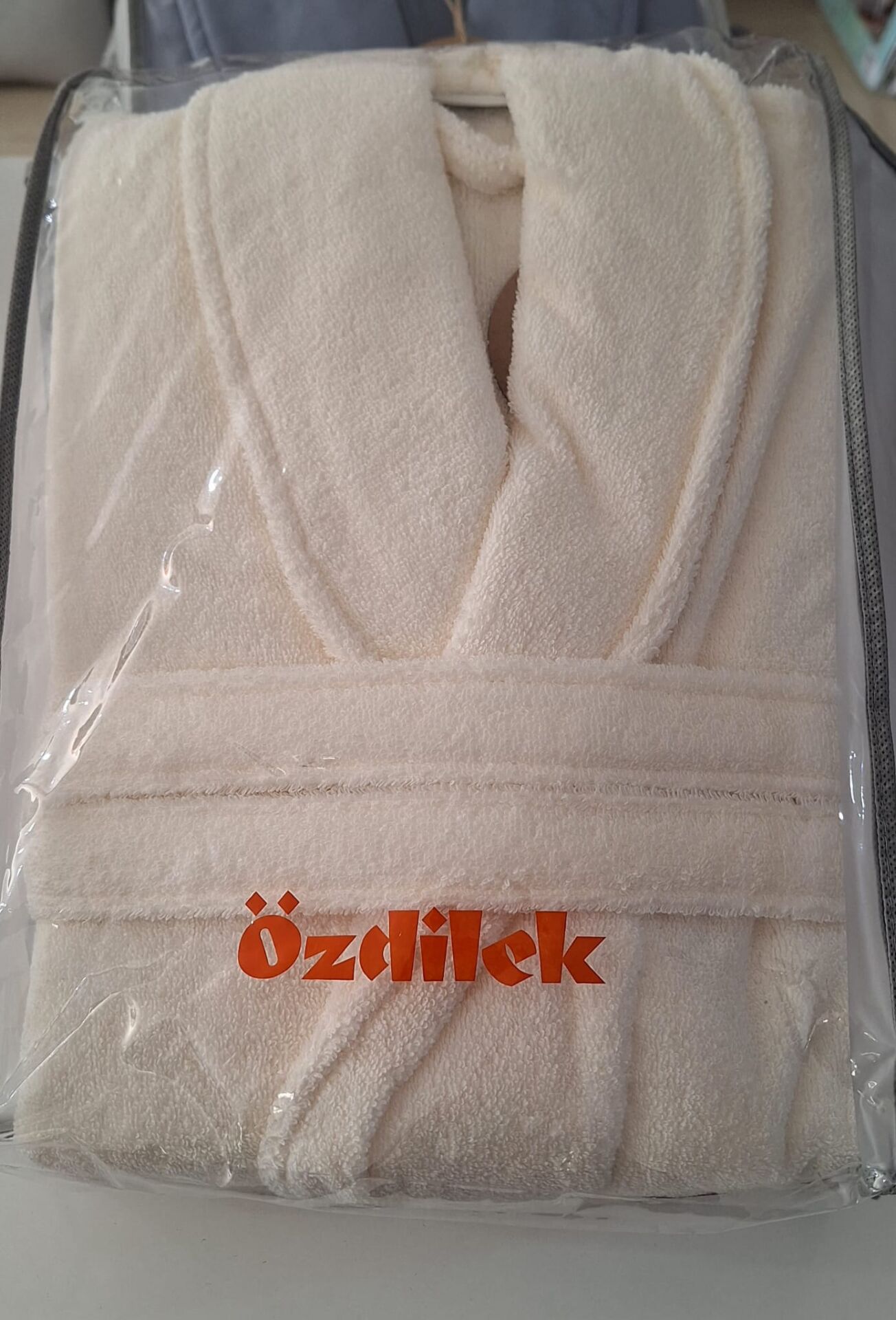 Özdilek Seri Sonu Pvc Çantalı Tekli Bornoz %100 Pamuk Xl Beden