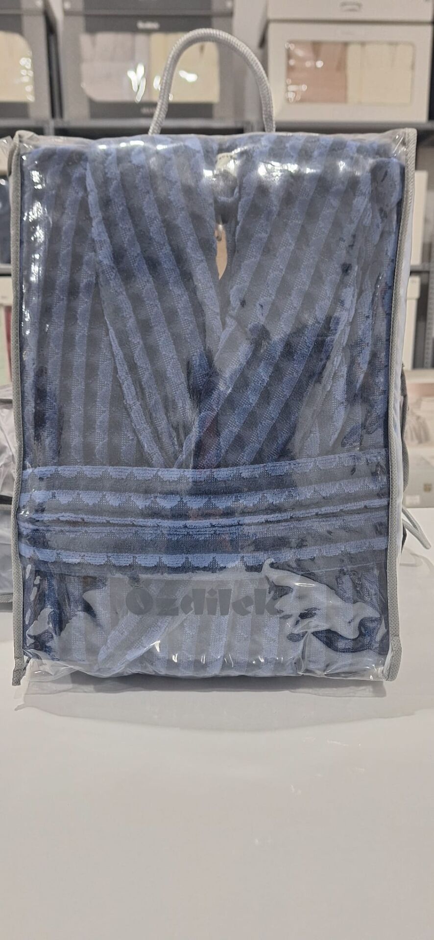 Özdilek  Seri Sonu Pvc Çantalı Tekli Bornoz %100 Pamuk Xl Beden