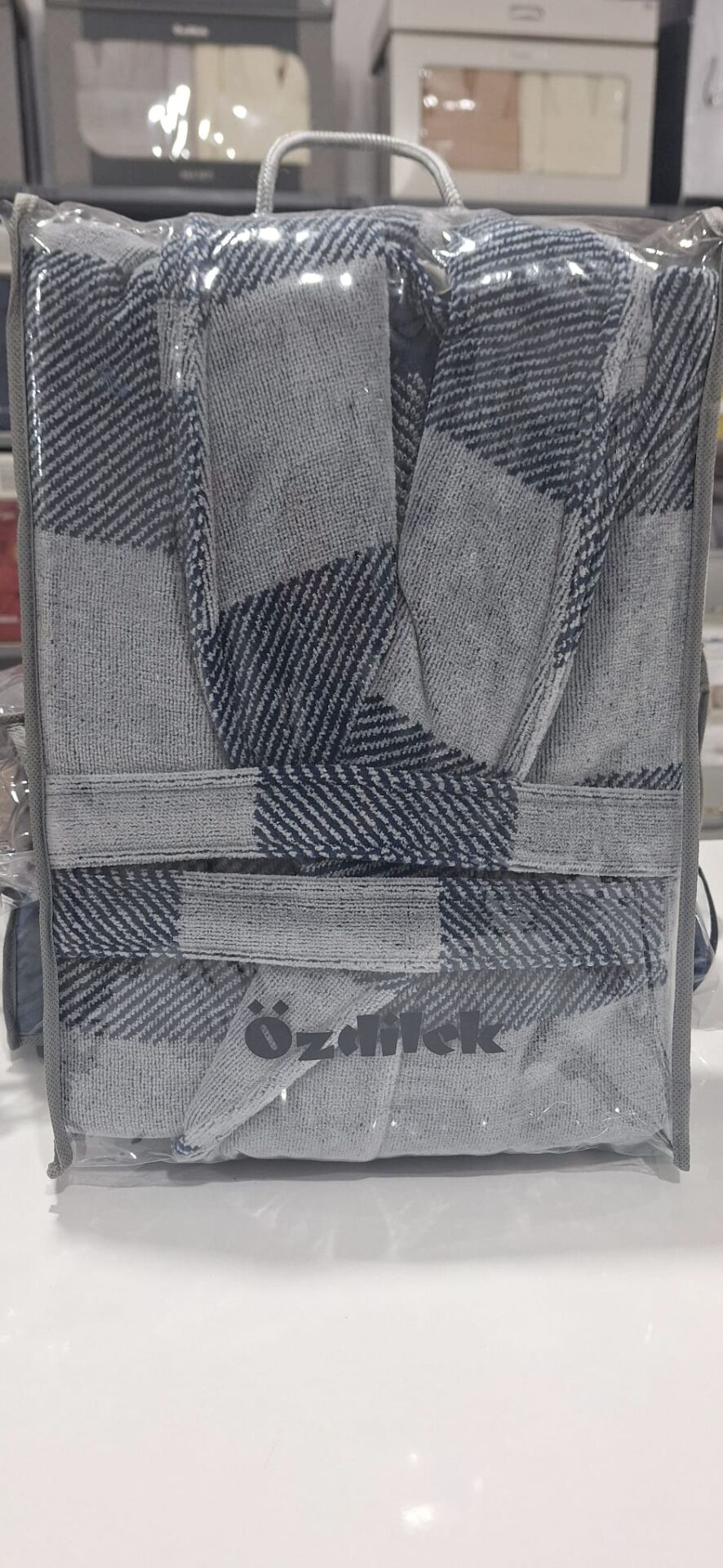 Özdilek Seri Sonu Pvc Çantalı Tekli Bornoz %100 Pamuk Xl Beden