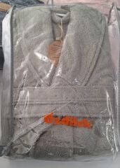 Özdilek Seri Sonu Pvc Çantalı Tekli Bornoz %100 Pamuk L Beden Haki