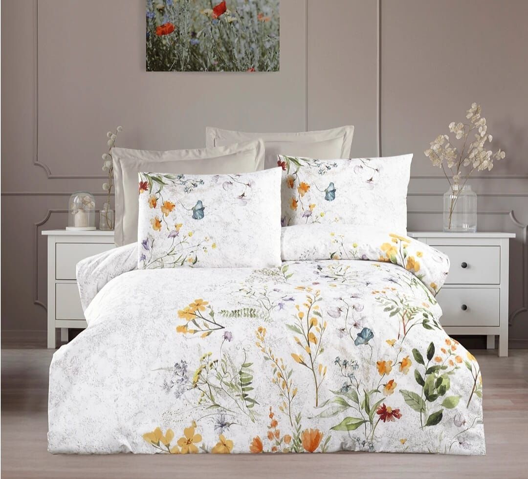 Altınbaşak Ranforce Çift Kişilik Nevresim Takımı Fiora Marble