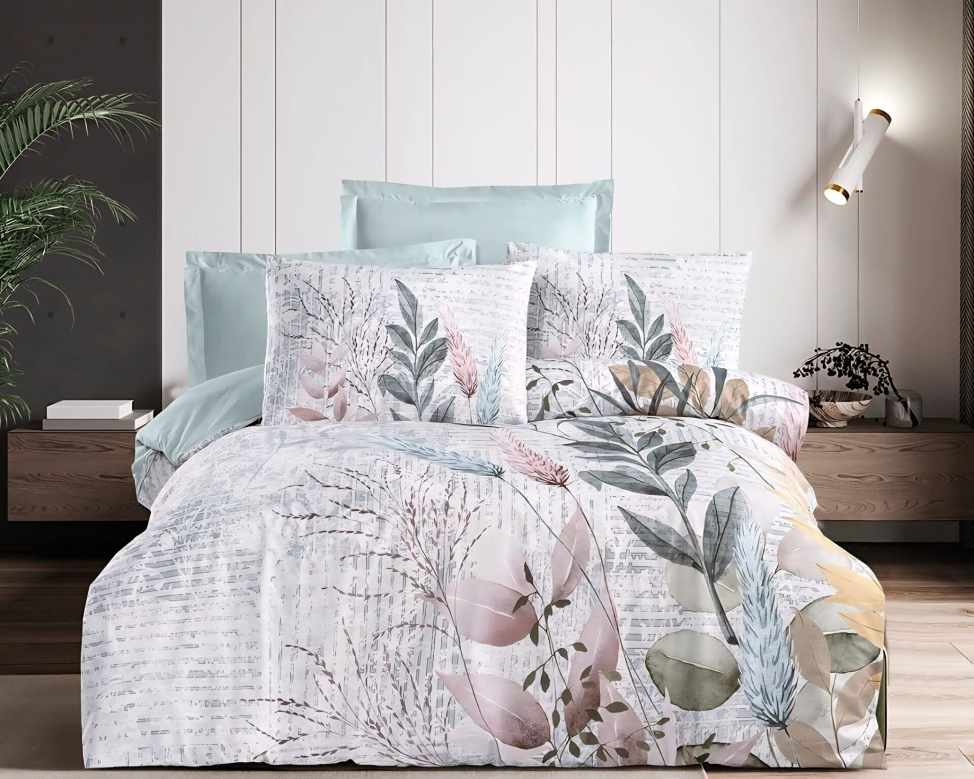 Altınbaşak Ranforce Çift Kişilik Nevresim Takımı Vivida Mist