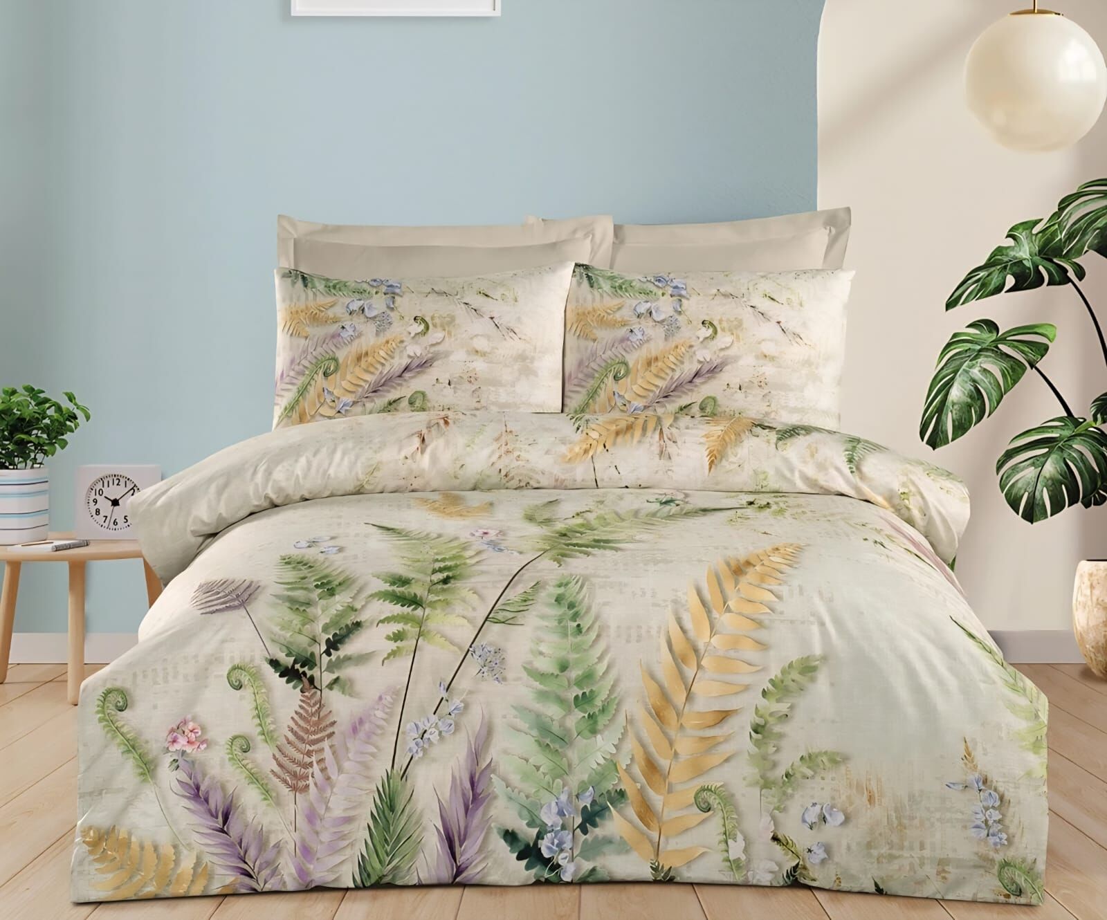 Altınbaşak Ranforce Çift Kişilik Nevresim Takımı Edena Sand