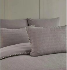 Altınbaşak Gofreli Fitilli Saten Çift Kişilik Nevresim Takımı Emboss Sabre