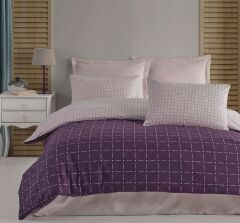 Altınbaşak Ranforce Tek Kişilik Nevresim Takımı Lewis Plum