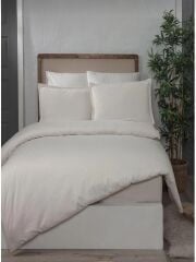 Altınbaşak Poplin Tek Kişilik Nevresim Takımı Infinity Ivory